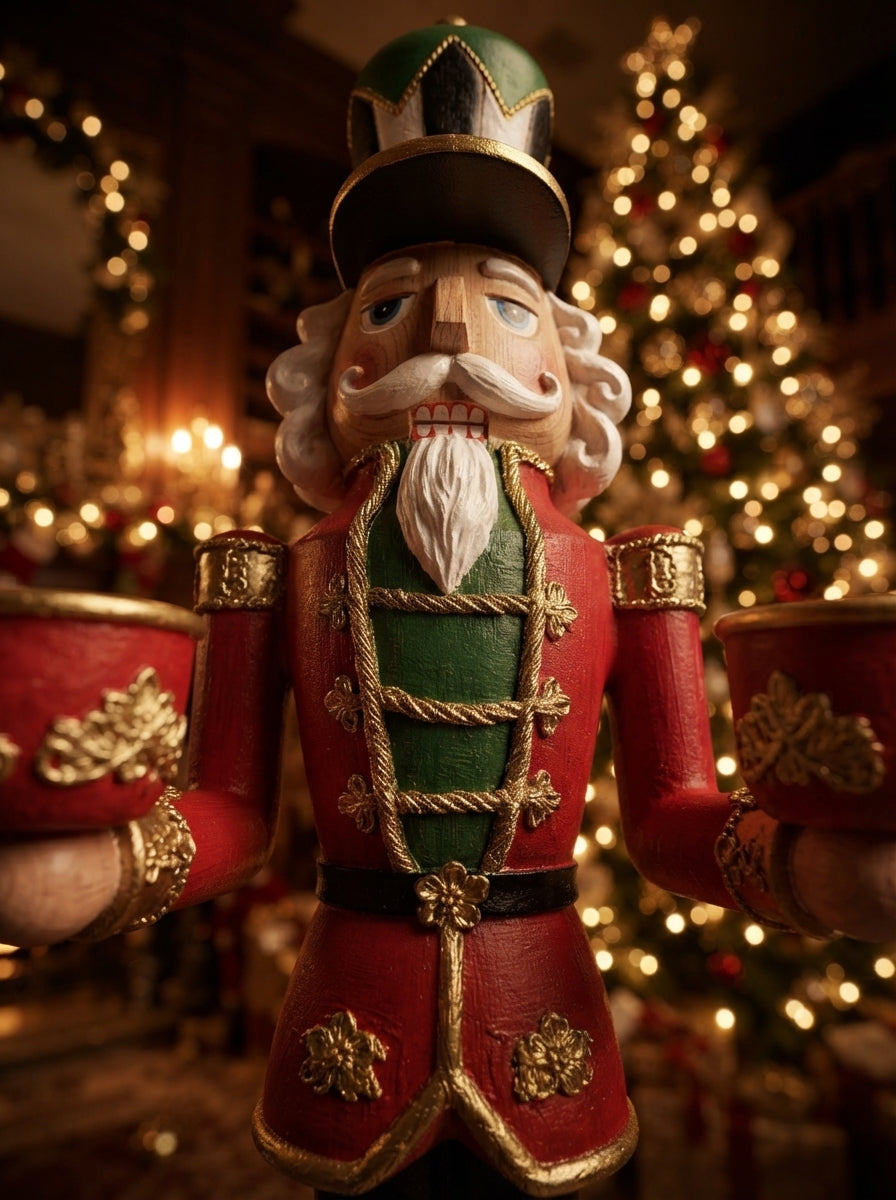 Christmas Nutcracker Fındıkkıran Figürlü Dekoratif Mumluk