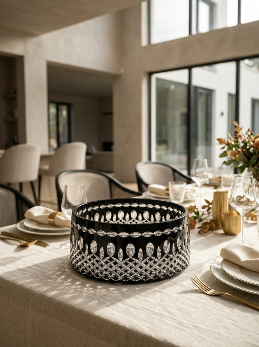 Onyx Imperial Yuvarlak Kristal Sunumluk