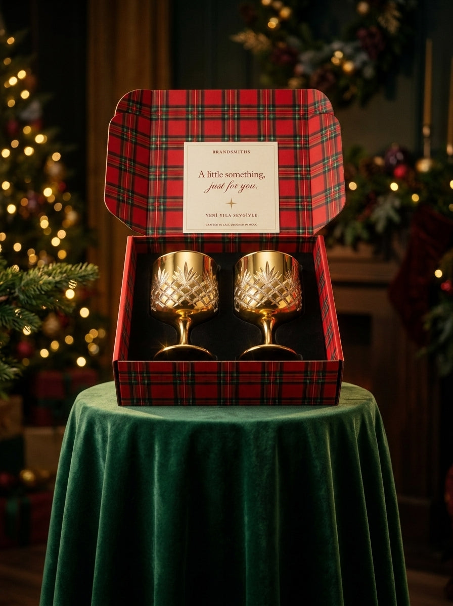 Christmas Classics – Eclat Arc Gold İkili Kristal Kadeh Seti
