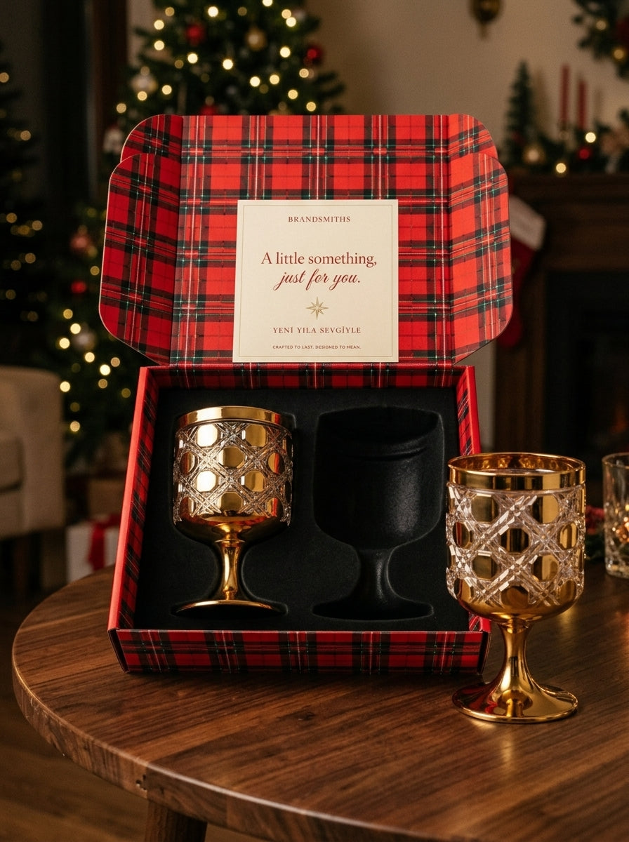 Christmas Classics – Golden Circle İkili Kristal Kadeh Seti