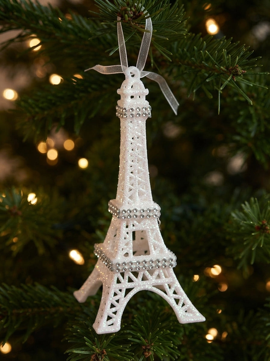 Paris Lumière Eyfel Kulesi Yılbaşı Ağaç Süsü - 15 CM
