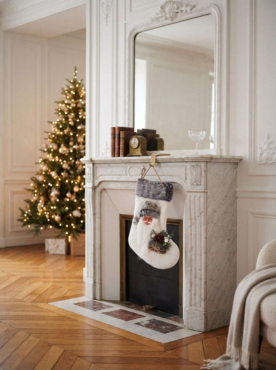 Winter Santa 3D Dekoratif Yılbaşı Çorabı