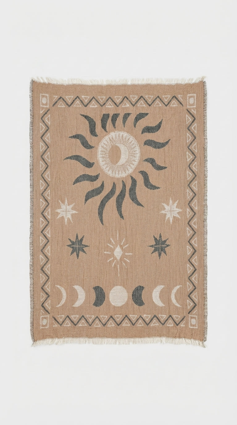 Grey-Brown Sun Peştemal