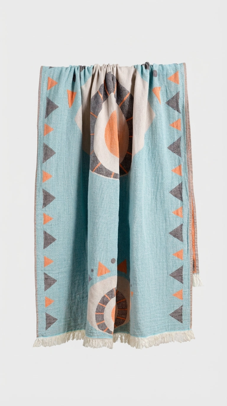 Blue Evil Eye Peştemal