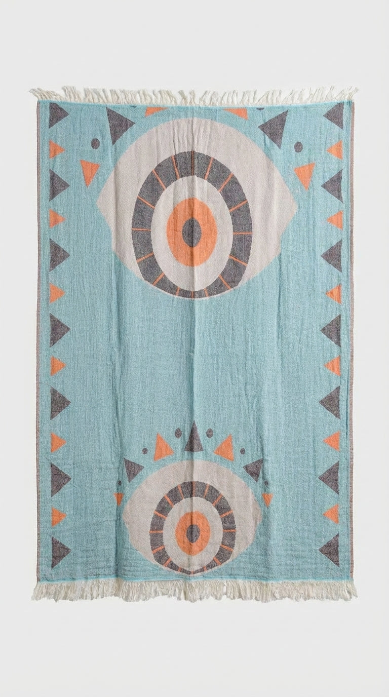 Blue Evil Eye Peştemal