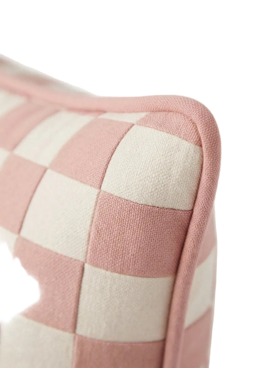 Damier Dekoratif Yastık- Rose