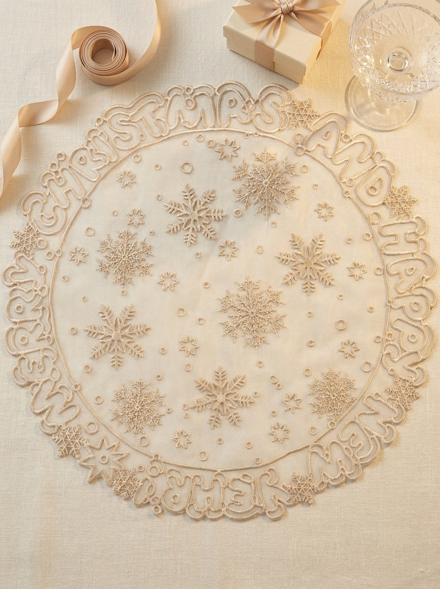 Merry Snowflakes Champagne Yılbaşı Supla