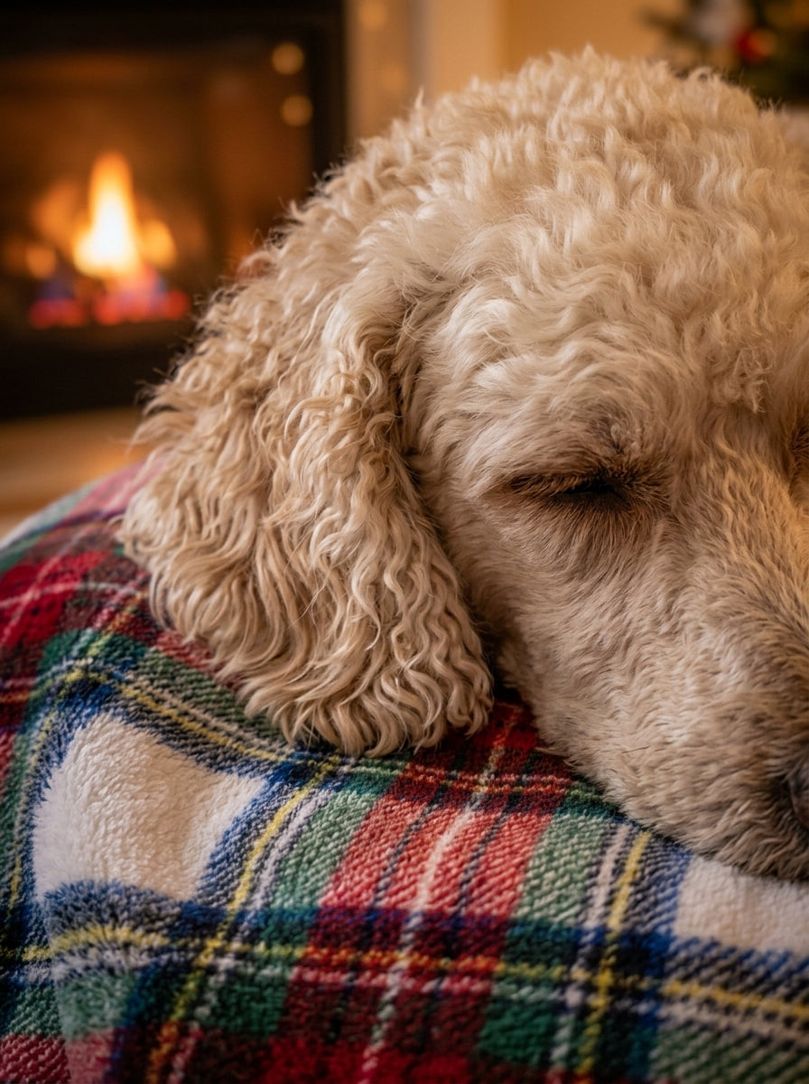 Winter Plaid Kürk Dokulu Çift Katmanlı Battaniye