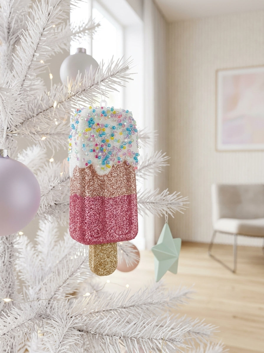 Pink Candy Ice Cream Yılbaşı Ağacı Süsü