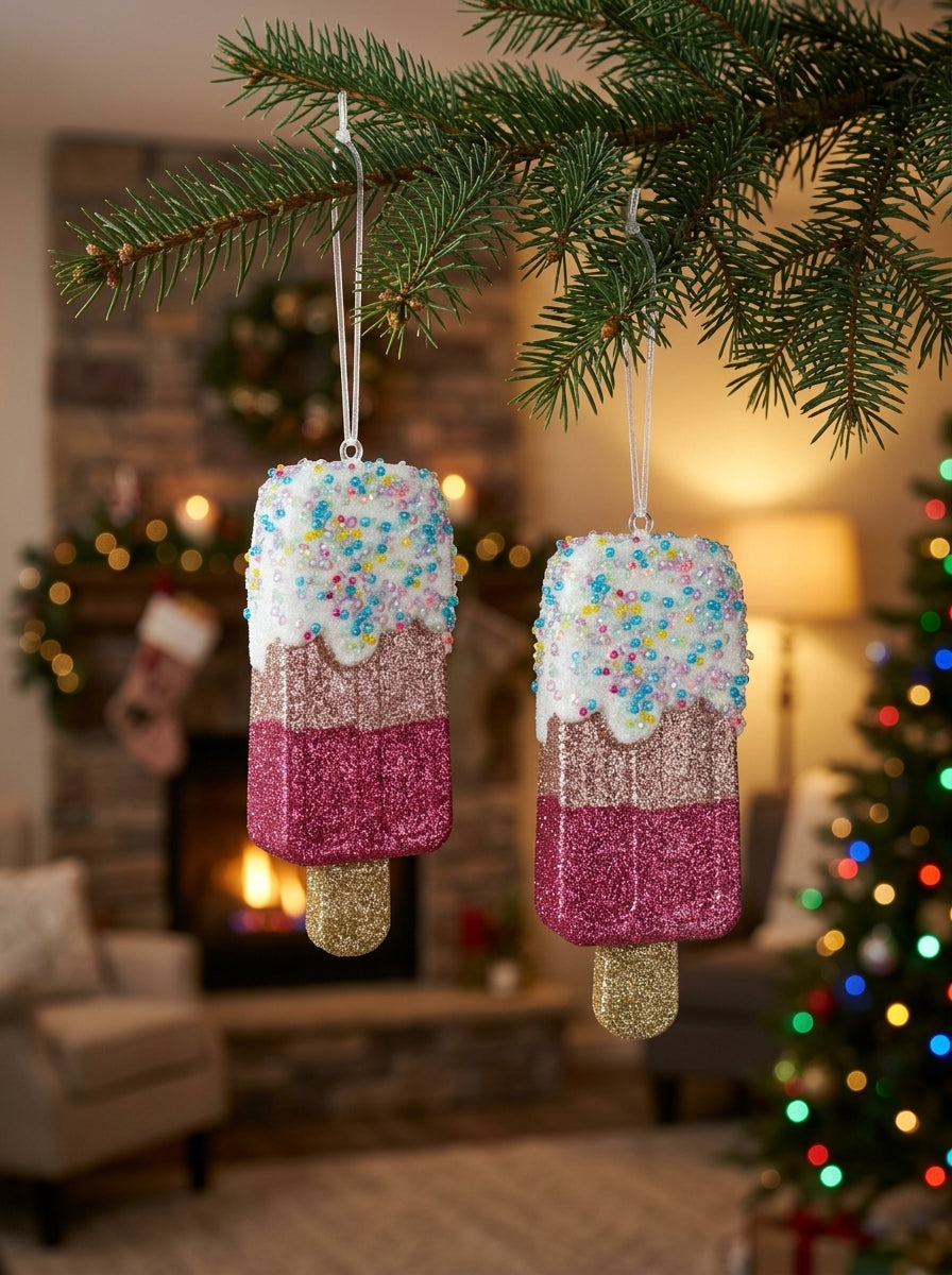 Pink Candy Ice Cream Yılbaşı Ağacı Süsü