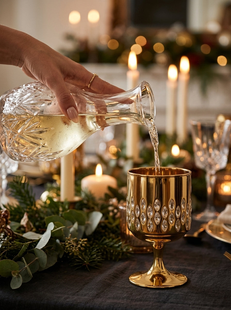 Eclat Nova Gold Kristal Kadeh 270 cc
