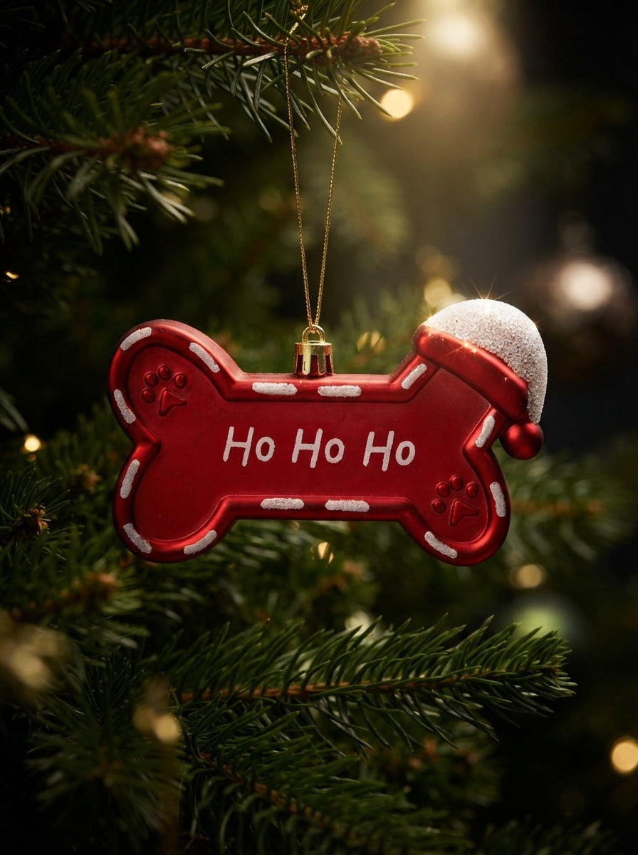 Ho Ho Ho Dog Bone Yılbaşı Ağacı Süsü