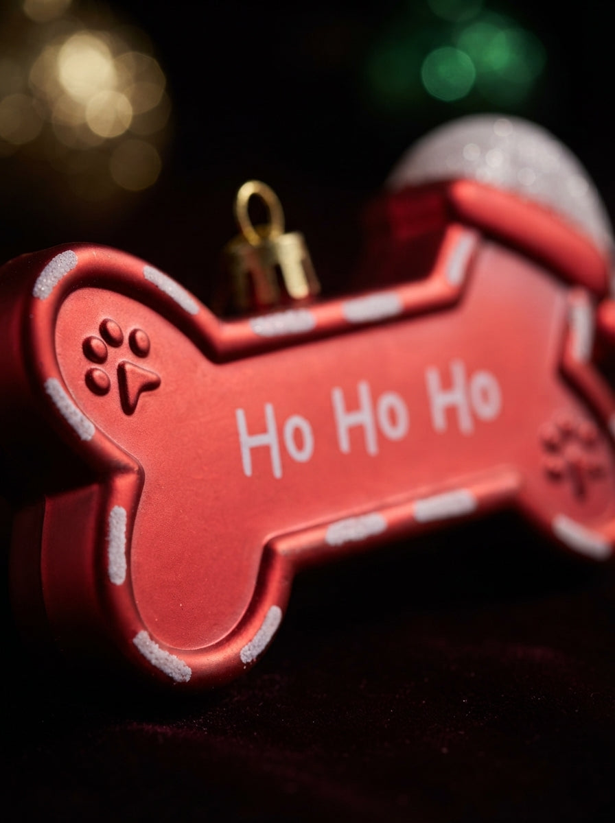 Ho Ho Ho Dog Bone Yılbaşı Ağacı Süsü