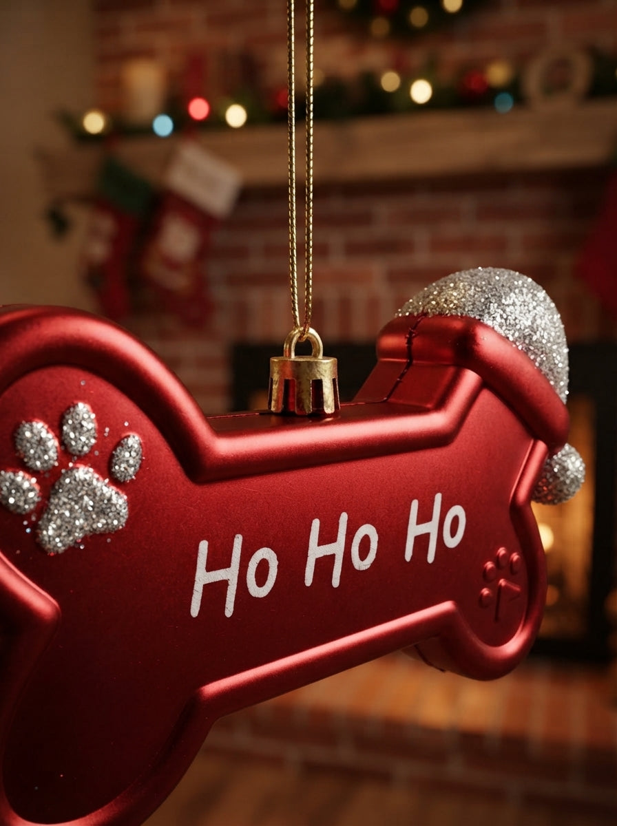 Ho Ho Ho Dog Bone Yılbaşı Ağacı Süsü