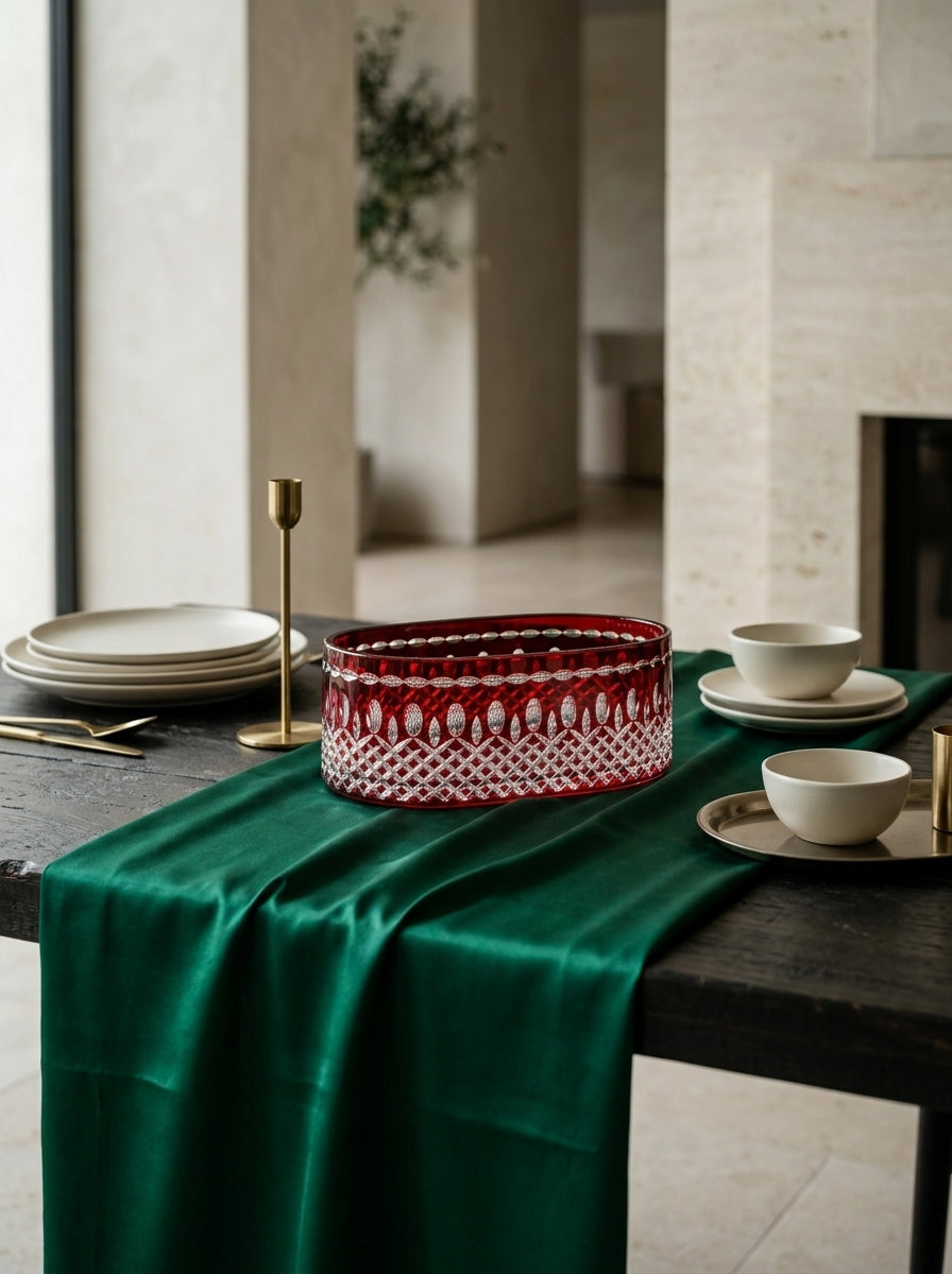 Ruby Imperial Oval Kristal Sunumluk