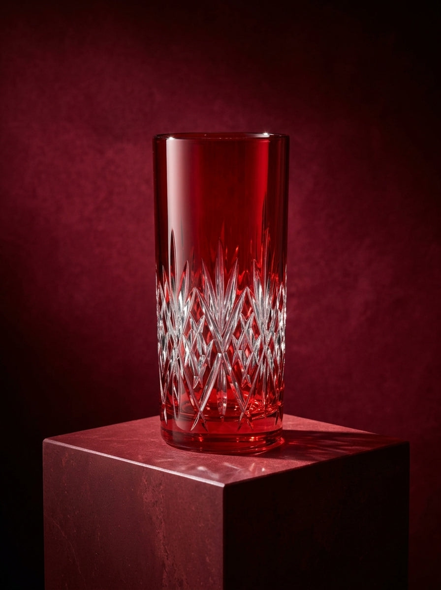 Astor Christmas Ruby Kristal Su Bardağı