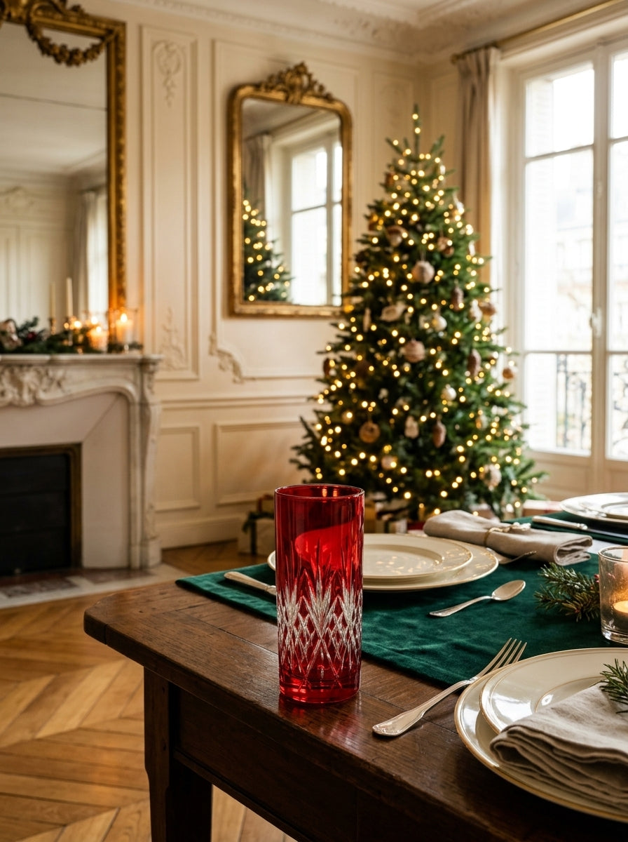 Astor Christmas Ruby Kristal Su Bardağı