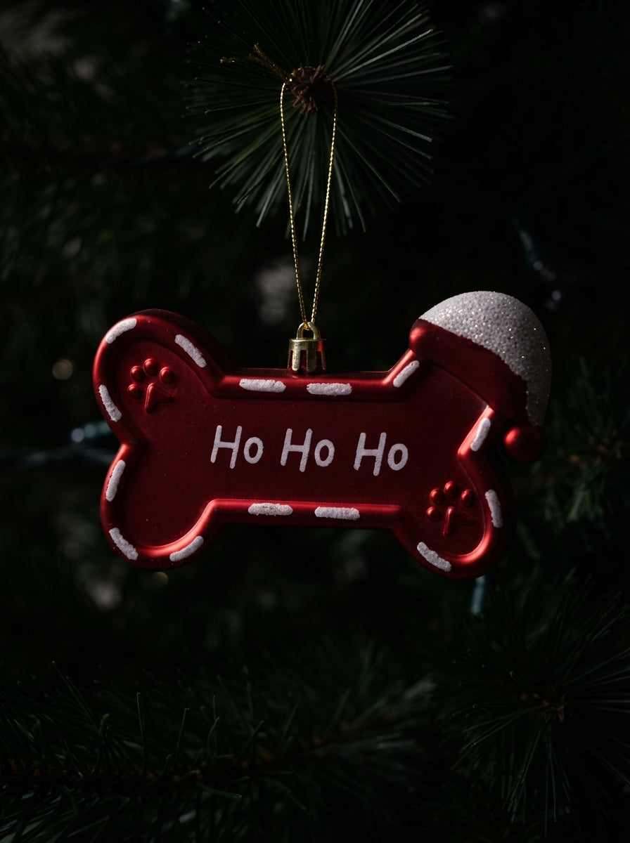 Ho Ho Ho Dog Bone Yılbaşı Ağacı Süsü