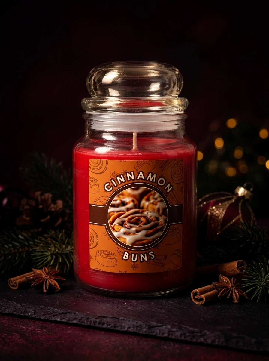Spiced Vanilla Kırmızı Kavanoz Mum