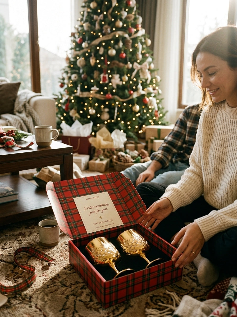 Christmas Classics – Eclat Arc Gold İkili Kristal Kadeh Seti