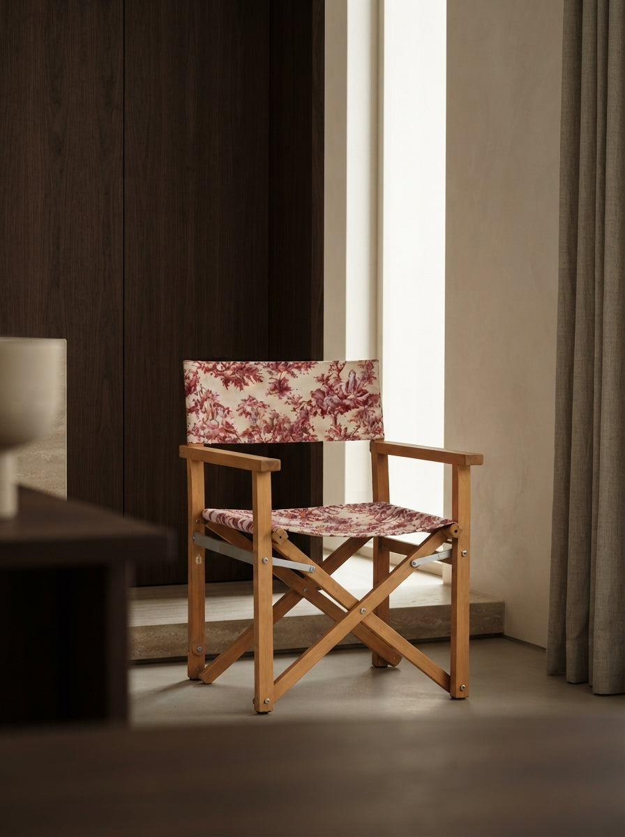 Toile Burgundy Katlanabilir Sandalye