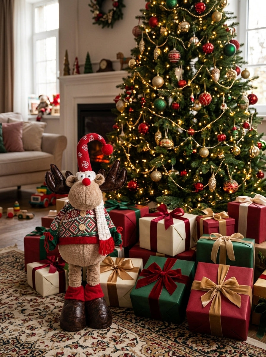 Rudolph Joy Teleskopik Bacaklı Dekoratif Yılbaşı Geyiği 120 CM