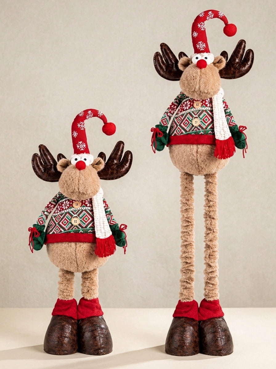 Rudolph Joy Teleskopik Bacaklı Dekoratif Yılbaşı Geyiği 120 CM
