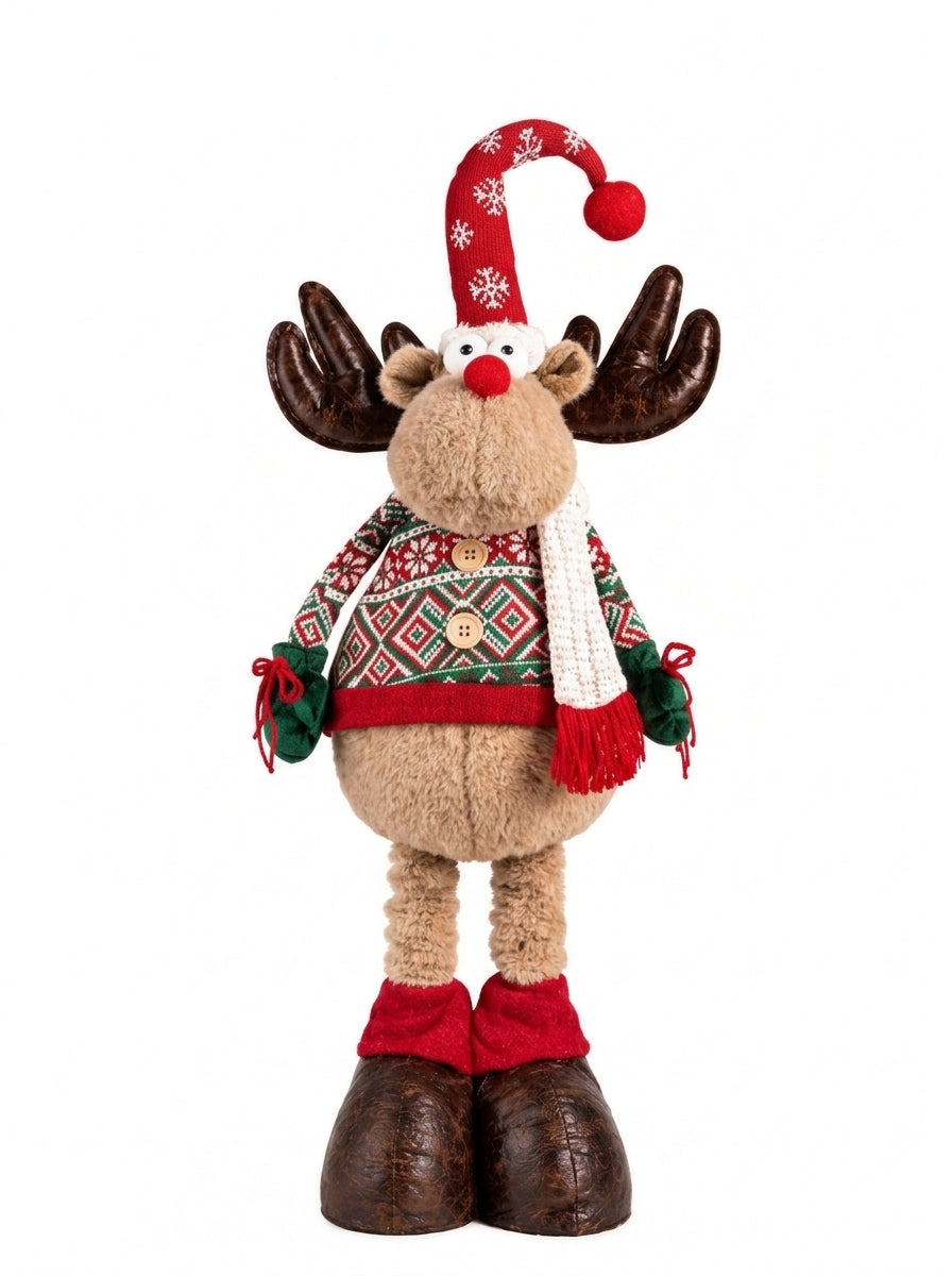 Rudolph Joy Teleskopik Bacaklı Dekoratif Yılbaşı Geyiği 120 CM