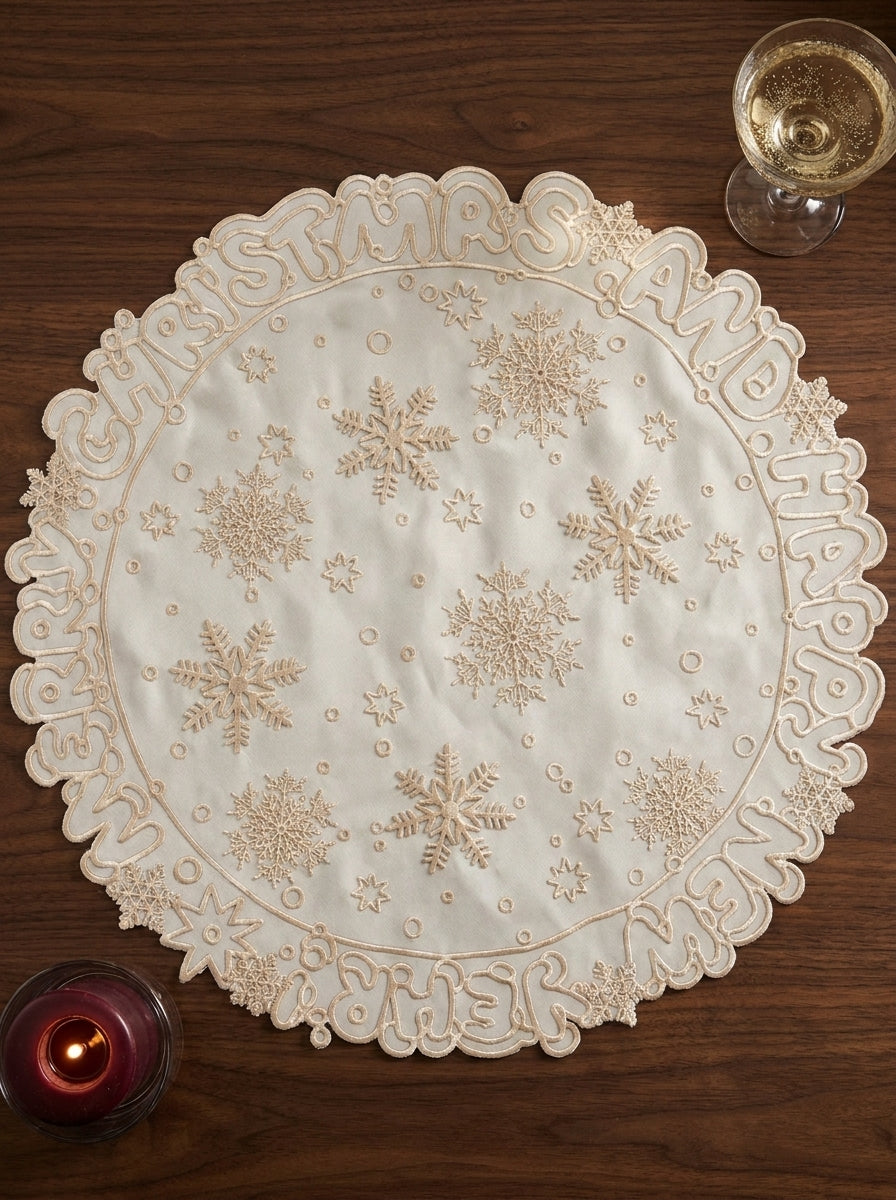 Merry Snowflakes Champagne Yılbaşı Supla