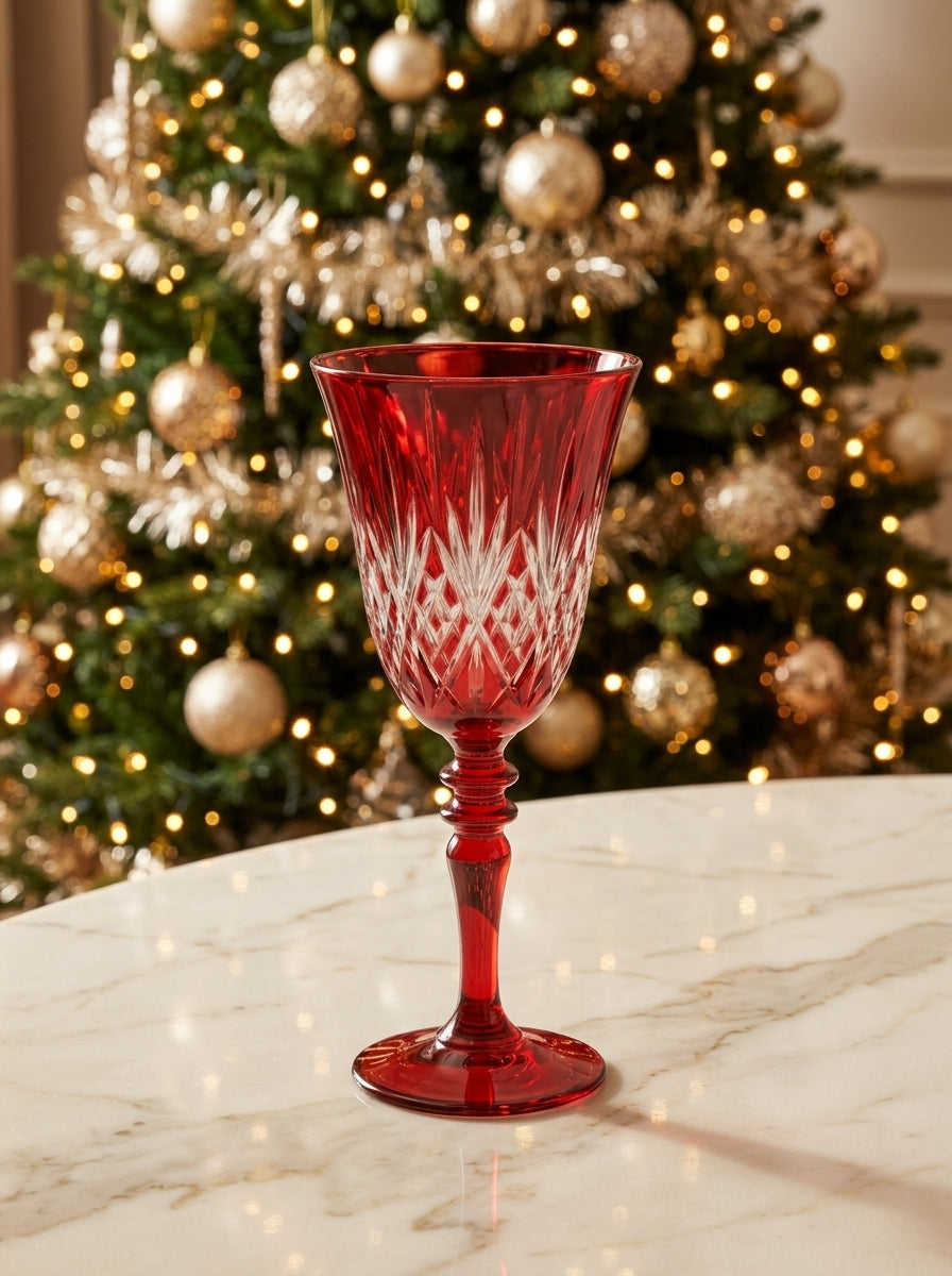 Astor Christmas Ruby Kristal Kadeh