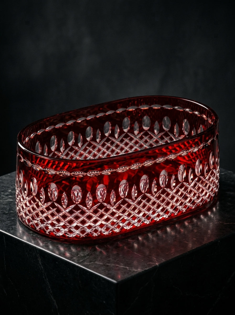 Ruby Imperial Oval Kristal Sunumluk
