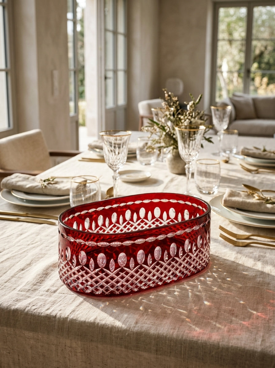 Ruby Imperial Oval Kristal Sunumluk
