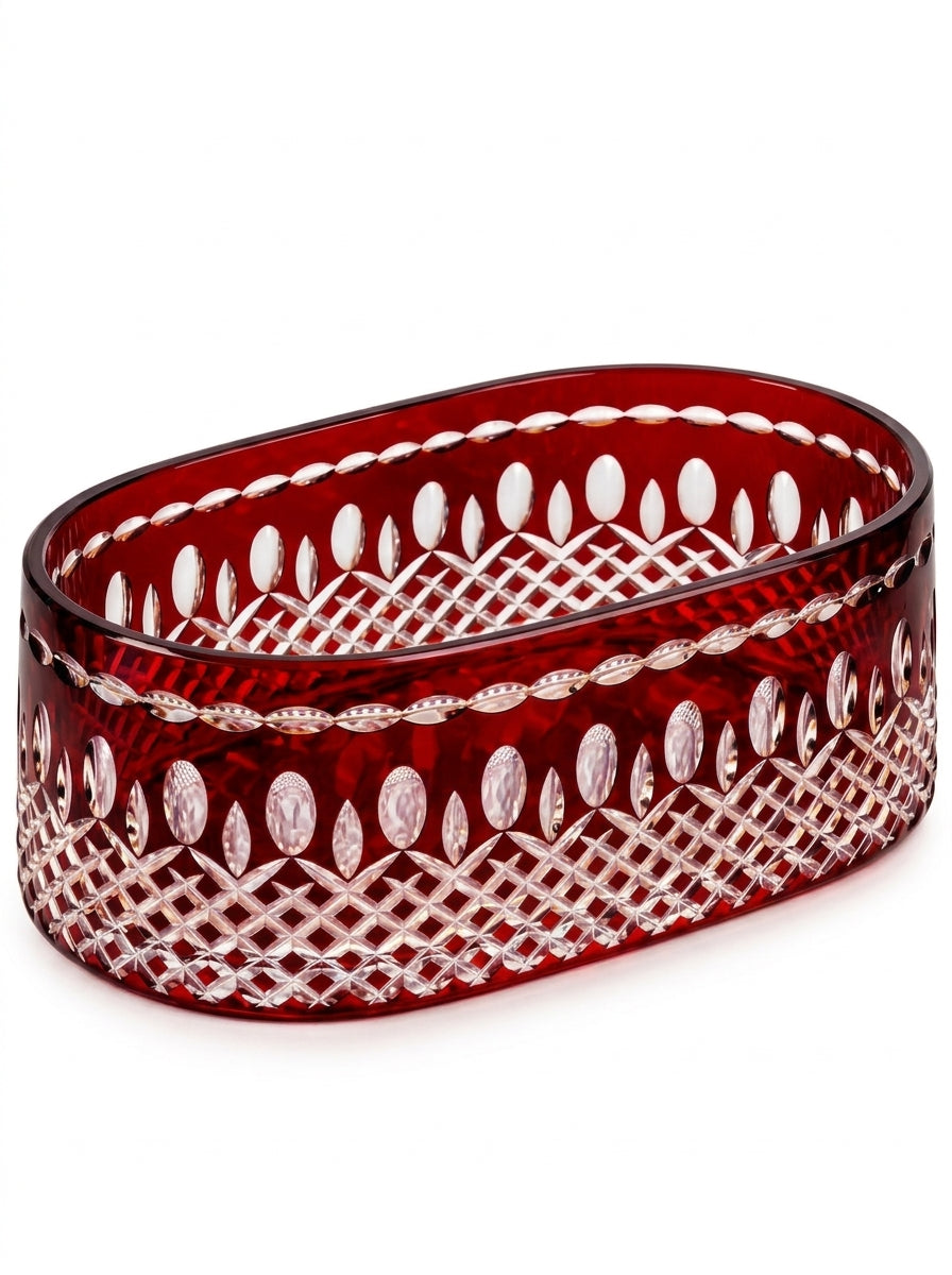 Ruby Imperial Oval Kristal Sunumluk
