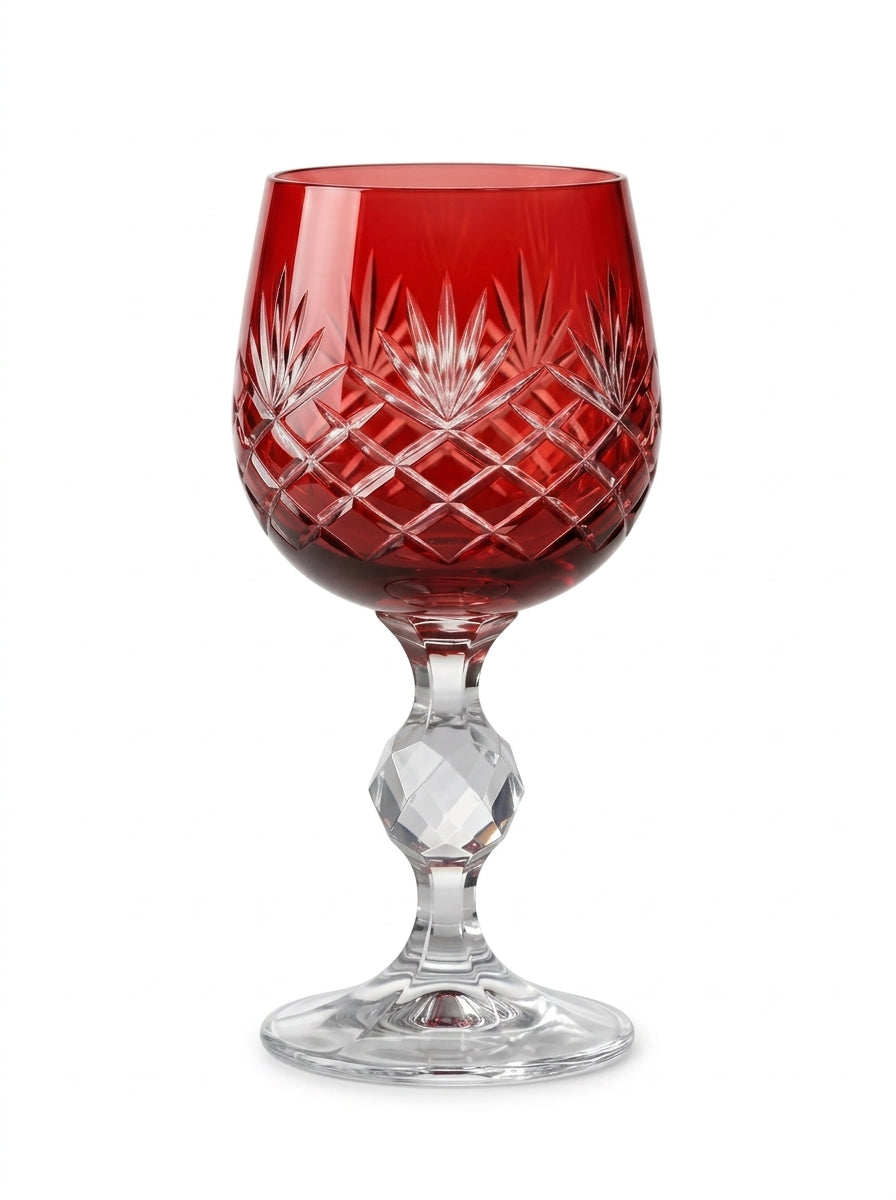 Eclat Christmas Ruby Kristal Kahve Yanı Su Bardağı