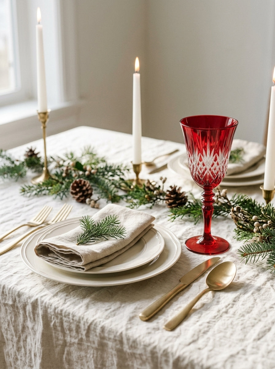 Astor Christmas Ruby Kristal Kadeh