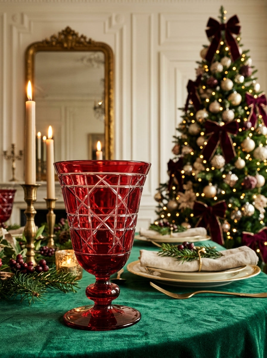 Vetro Christmas Ruby Kristal Kadeh