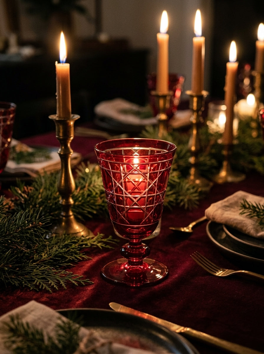 Vetro Christmas Ruby Kristal Kadeh