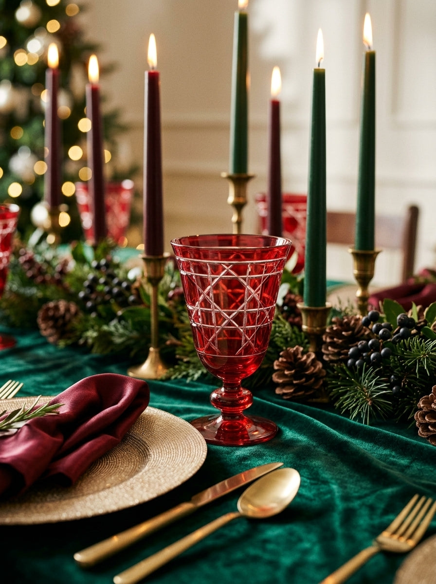Vetro Christmas Ruby Kristal Kadeh