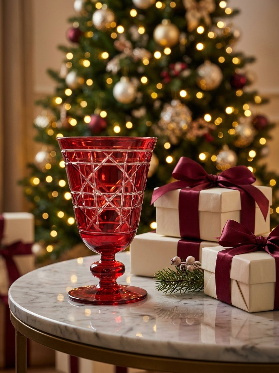 Vetro Christmas Ruby Kristal Kadeh