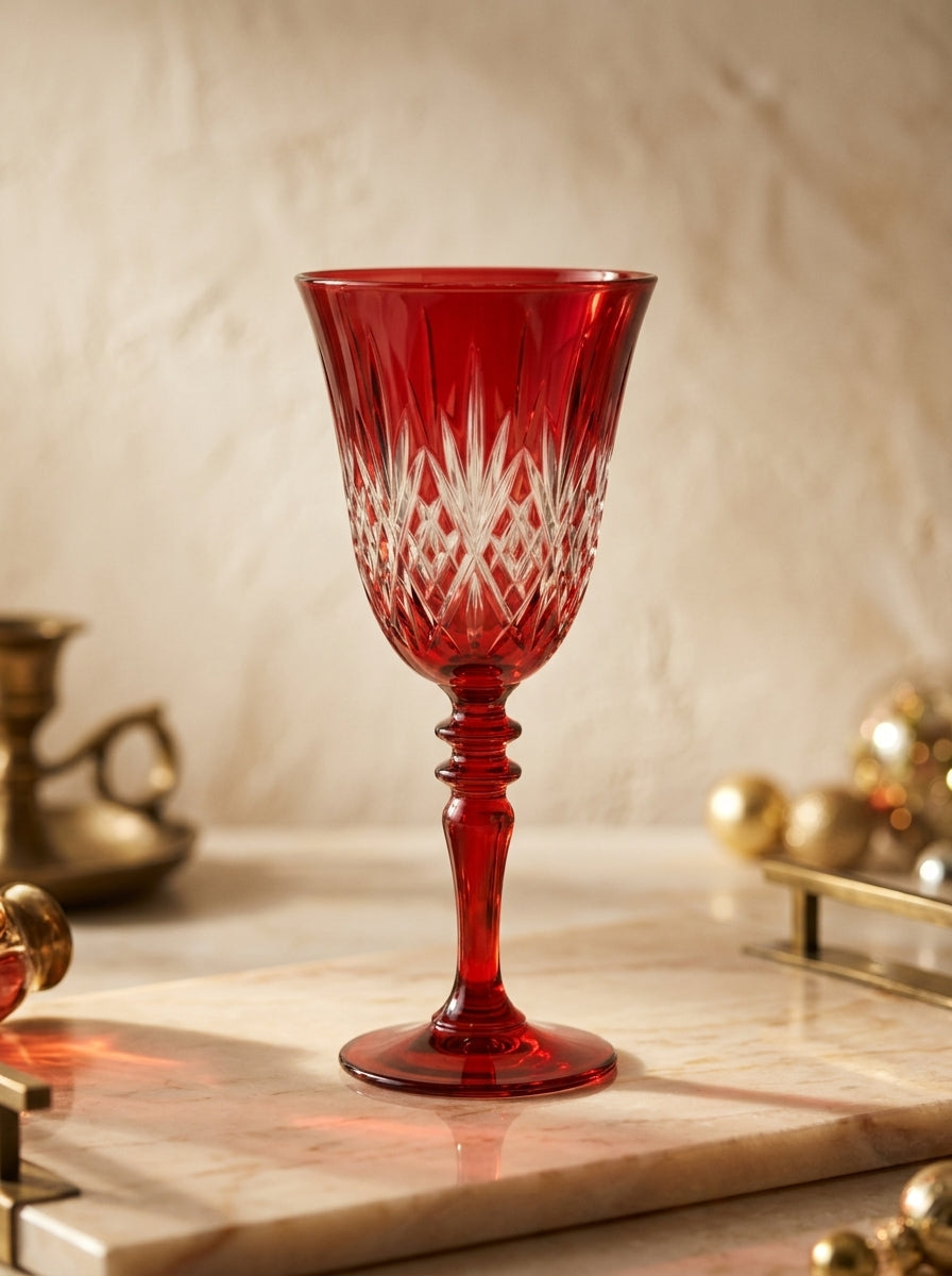 Astor Christmas Ruby Kristal Kadeh