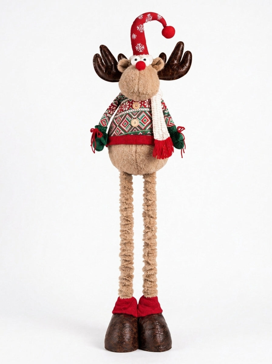 Rudolph Joy Teleskopik Bacaklı Dekoratif Yılbaşı Geyiği 120 CM
