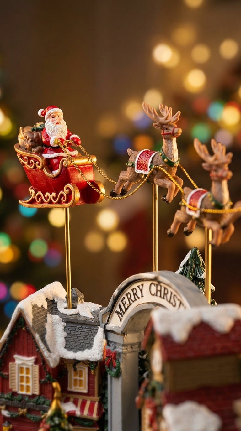 Merry Christmas Village Işıklı &Hareketli Yılbaşı Köyü