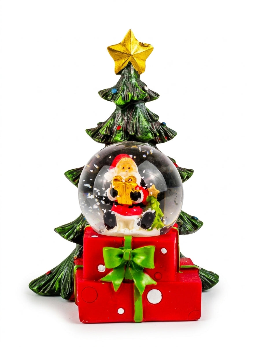 Santa's Christmas Tree Dekoratif Yılbaşı Kar Küresi – 12 CM