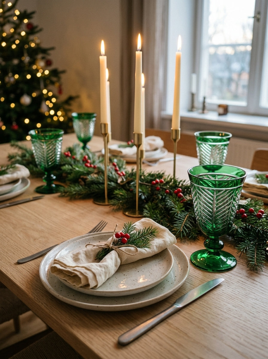Riva Christmas Emerald Kristal Kadeh
