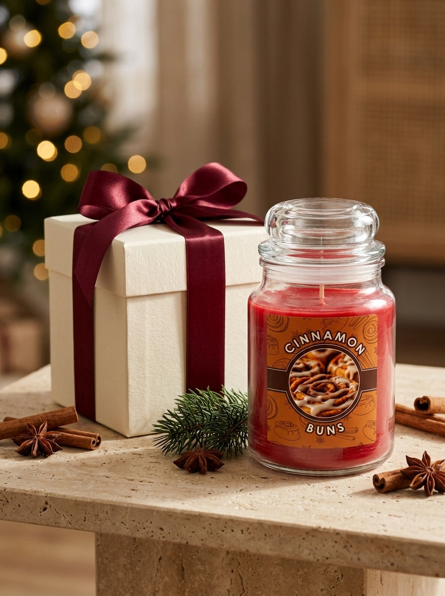 Spiced Vanilla Kırmızı Kavanoz Mum