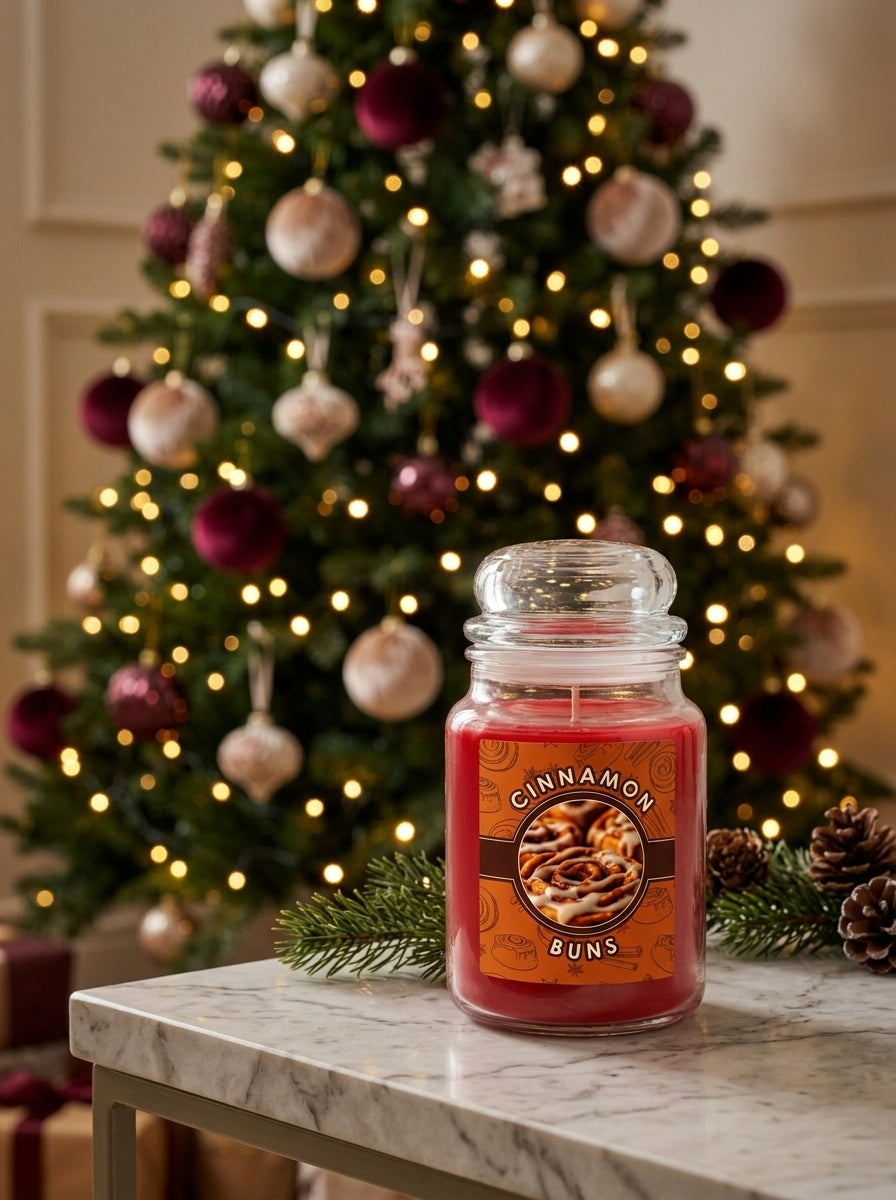 Spiced Vanilla Kırmızı Kavanoz Mum
