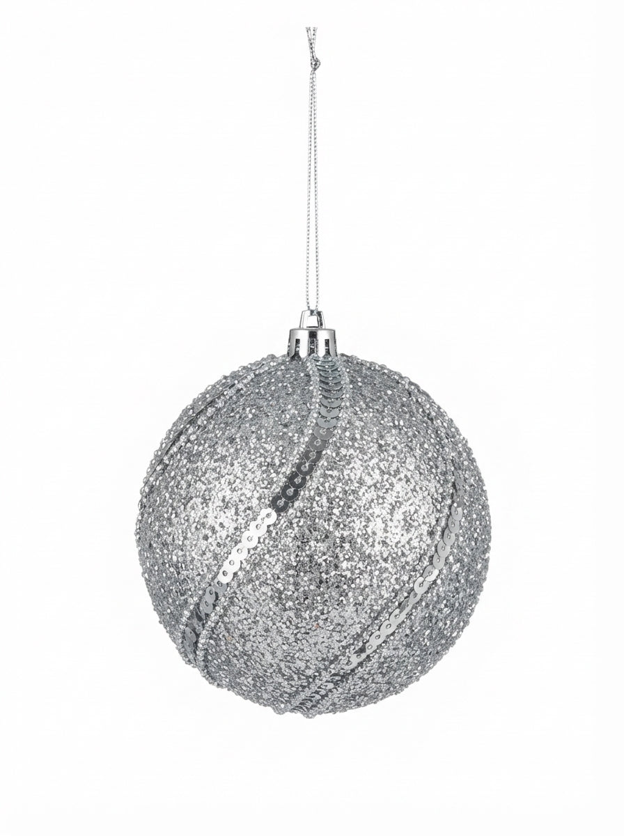 Silver Radiance Yılbaşı Ağaç Süsü - 12 CM