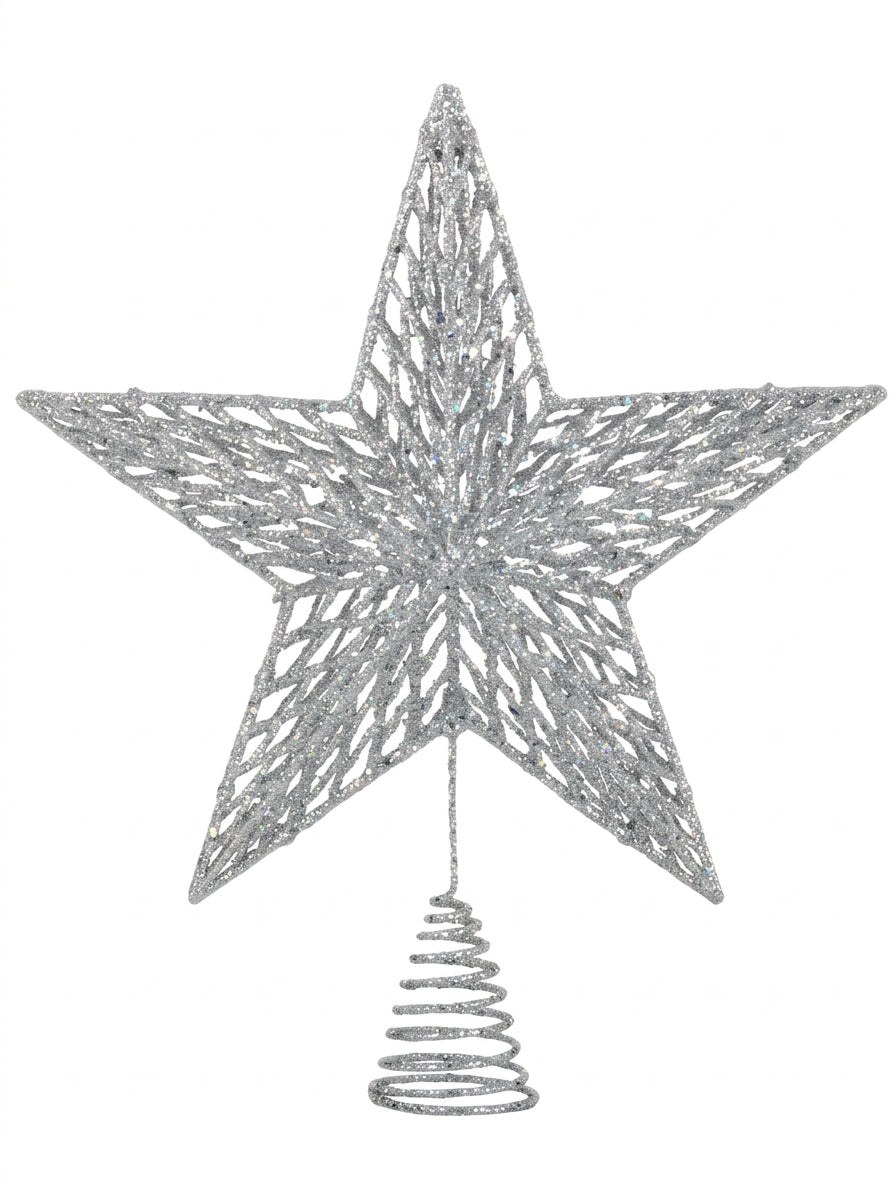 Silver Starlight Yılbaşı Ağacı Tepe Yıldızı