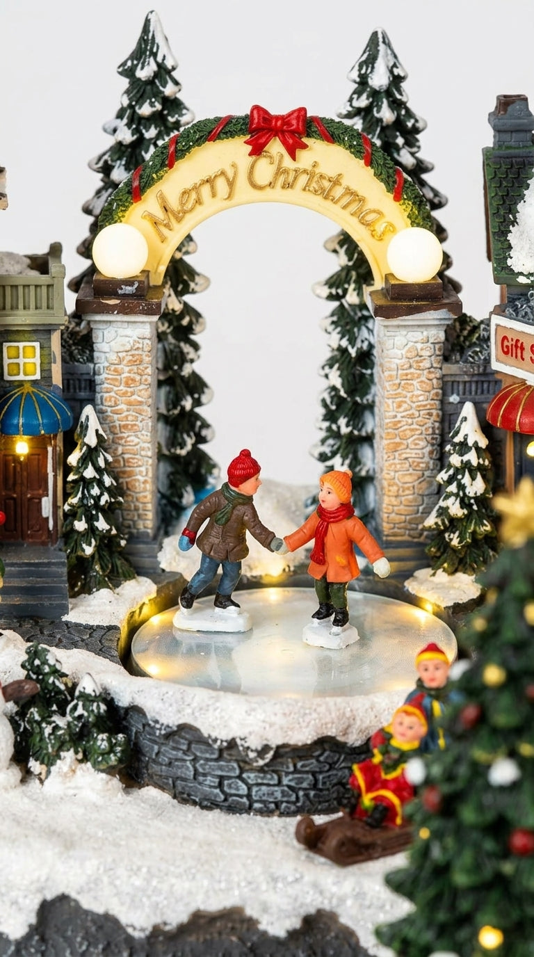 Christmas Ice Skating Village Işıklı &Hareketli Yılbaşı Köyü