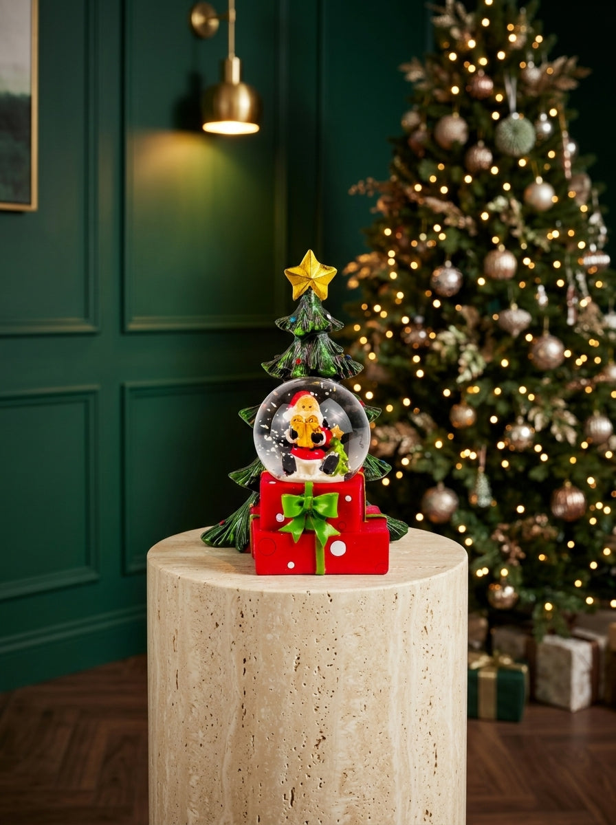 Santa's Christmas Tree Dekoratif Yılbaşı Kar Küresi – 12 CM